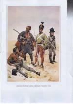 Serbisches, Wurmser, Odönel und Mahony Freicorps 1798. Военнослужащие сербского добровольческого корпуса, Сербии, Вюрмзера, О'донела и Махони в 1798 г. Сербский свободный корпус (нем. Serbische Freikorps),  frajkori (серб. фрајкори), народное ополчение, состоящим, в основном, из этнических сербов, созданным для борьбы с Османской империей во время австро-турецкой войны (1787—1791).