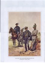 Jaszigier und Hussaren und freiwillige steirische Jäger 1859. Добровольцы егеря и гусары из Яскисер (южная Венгрия) и Штирии. 1859 г.