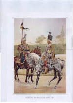 Polnische und ungarische Garde 1782. Польские и венгерские гвардейцы в 1782 г.