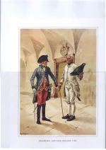 Regiments-Arzt und Invalide 1785. Полковой врач и инвалид (отставник). Австрийская армия. 1785 г.