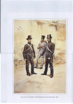 Matrose, Marine-Infanterie und Bootsmann 1837. Моряк, морской пехотинец и боцман 1837 году