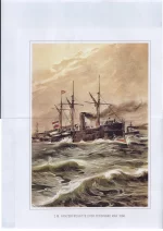 S. M. Panzerfregatte "Эрцгерцок Фердинанд Макс" 1866. Броненосец „Erzherzog Ferdinand Max“ в 1866 году.