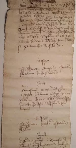 Грамота. Расписание служб в Архангельском соборе в 40-й день смерти царевича Алексея Алексеевича, 7178, апреля 1. 1670 г. Скоропись. ГИМ