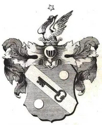 Герб дворянского рода Курляндского герцогства Алопеусов. 1856 г.