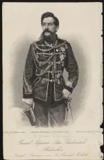 Портрет Альбединского Петра Павловича, генерал-адьютанта. Вегер А. (Weger August), Германия, г. Лейпциг, середина XIX в. Бумага, гравюра на стали, 17х11 см. ГИМ