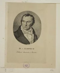 Портрет Давида Максимовича Алопеуса, гравюра. Шуле Георг Кристиан, Лотрон (автор оригинала). Германия, 1816. Бумага, пунктир 200х186, 193х124 мм. ГМИИ им. А.С. Пушкмна