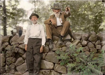 Ветераны битвы при Геттисберге (1863), встретившиеся спустя 50 лет, США, 1913 г.