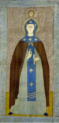 Покров на гробницу святой, вышитый руками жён царствующего дома Романовых