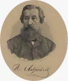 Портрет Андреевского Ивана Ефимовича, профессора. Веревкин Федор Иванович. Российская империя, г. Санкт-Петербург, 1892 г. Бумага, резец, 24,7х15,6 см. ГИМ