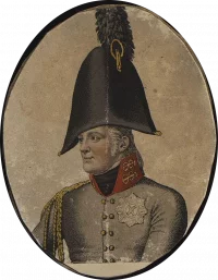 Александр I. Нач. XIX в. Бумага, гравюра акватинтой раскрашенная, 9,8х7,5 см. ГИМ