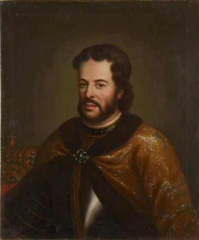 Портрет царя Иоанна V, Алексеевича. Уменьшенная копия портрета художника Оружейной палаты М. Чоглокова (?). Последняя четверть XVII в. Холст, масло, 81x68. Государственный Владимиро-Суздальский историко-архитектурный и художественный музей-заповедник