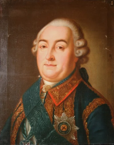 Портрет Степана Федоровича Апраксина (1702-1758). Неизвестный художник, 19 в. Холст, дерево, масло, живопись, 78х61см. МБУ "Музей-заповедник "Дмитровский кремль"