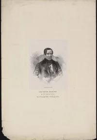 Портрет Арсеньева Константина Ивановича. Литография Брезе Н. Санкт Петербург, 1872 г. Бумага на бумаге, литография резцом, 46х30,8 см; 15,8х12,3 см. ГИМ