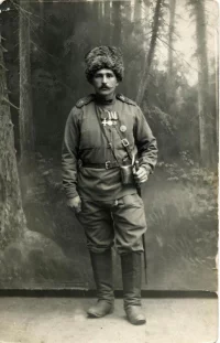 Прапорщик 182-го Гроховского полка А.Д. Свянов. 1916 г. ГАУК Ярославской обл. "Рыбинский государственный историко-архитектурный и художественный музей-заповедник"