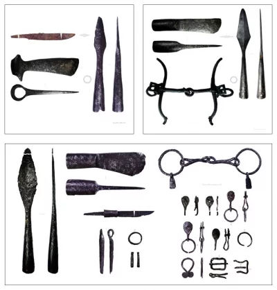 Могильник Шелебово. Оружейные комплексы