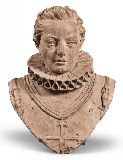 Бюст мужчины с орденом Сантьяго. Терракота. Испания, XIX век