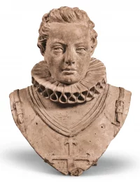 Бюст мужчины с орденом Сантьяго. Терракота. Испания, XIX век