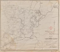 Карта военной кампании в Атланте,подготовленной главным инженером генерала Шермана, Э. М. По (E. M. Poe) в период Гражданской войны.