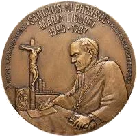 АЛЬФОНС МАРИЯ ДЕ ЛИГУОРИ. Памятная медаль. Италия