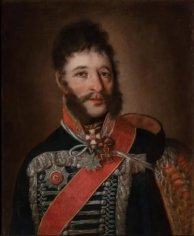 Портрет Якова Петровича Кульнева (1763/1766 - 1812). Неизвестный художник. 1810 г. Холст, масло, 65,5х51,1 см. ГИМ