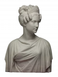 Императрица Александра Фёдоровна втор. треть XIX в. Раух, Христиан Даниэль (1777-1857). Мрамор. Высота: 66 см. ГЭ