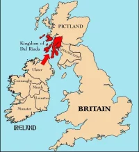 Карта Dál Riata
