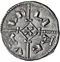 Пенни - Кеолвульфа II. Ок. 780–973 гг., Мерсия, D: 22 мм, 1,36 г. Реверс