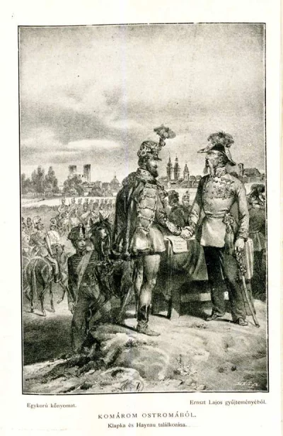 Встреча генералов Клапка и Хайнау. Источник изображения: 1848 год. История Венгерской войны за независимость 1848-49 годов в картинках.
