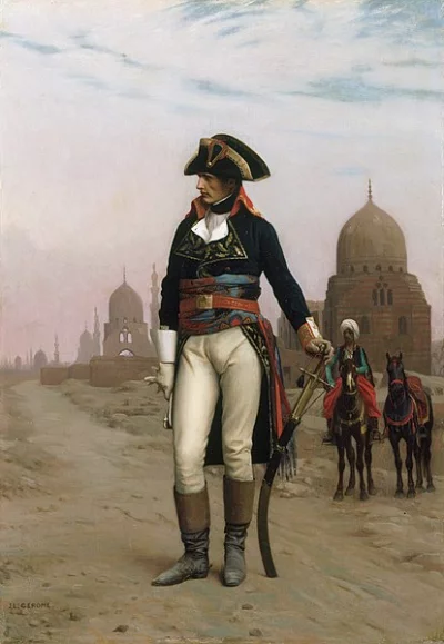 Наполеон в Египте. Масло, холст, Жан-Леон Жером, 1863 год.  Художественный музей Принстонского университета, Нью-Джерси.