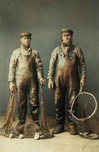 Русские рыбаки, промышлявшие на Северной Двине. Архангельск, 1899 г.