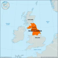 Карта королевства Бериниция и Нортумбрия