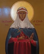 Осгита (др.-англ. Osgyth, также Osyth; ум. ок. 700) — святая, королева Эссекса (Essex) и аббатиса монастыря в Чиче (Chich, ныне Сент-Осит, графство Эссекс), одна из немногих англосаксонских женщин, чья жизнь сочетала королевский брак, монашеское служение и мученическую смерть от рук викингов. Её образ, известный в основном по агиографическим источникам XII века, стал символом девственной чистоты, презрения к мирским благам и стойкости в вере. Икона